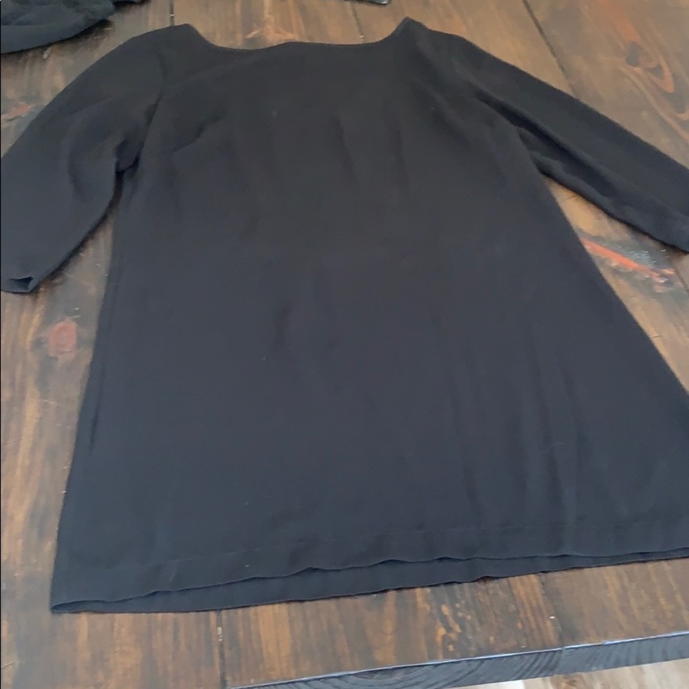 Boatneck dress with back slit